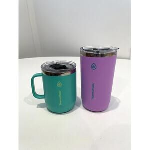 ThermoFlask Insulated Travel Mugs - Set of 2
